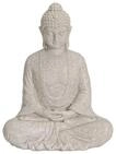 Buddha Figur sitzend 23 cm in Beige | Dekoartikel f&uuml;r Haus oder Garten |...