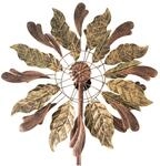 Lemodo gro&szlig;es Windspiel aus Metall, Windrad f&uuml;r Garten (Leaves)