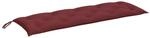 vidaXL Gartenbank-Auflage Melange Weinrot 150x50x7 cm Stoff
