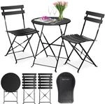 KESSER&reg; Bistroset 3-teilig | Bistrotisch 2 klappbare St&uuml;hle Balkonset Balkonm&ouml;bel