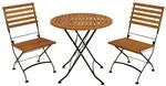 DEGAMO Garten Sitzgruppe Klappgarnitur HOFGARTEN 3-teilig (2X Klappstuhl, 1x...