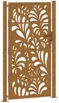vidaXL Gartentor 100x175 cm Wetterfester Stahl Wellen-Design, Zauntor, Outdoor...