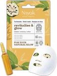 Niyok Belebende Tuchmaske - Wachmacher mit Koffein & Cherimoya &bdquo;Revitalise &...