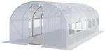 TOOLPORT Foliengew&auml;chshaus Gew&auml;chshaus 4x6m stabil & langlebig mit Fenster -