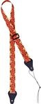 Ortega Guitars Ukulele Gurt verstellbar - Nylon Straps Series - orange flower