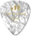 JIM DUNLOP Plektrum Genuine Celluloid Classic, 12 St&uuml;ck, Perlwei&szlig;, Stark