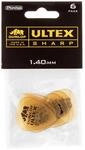 JIM DUNLOP Plektrum Ultex Sharp 1,40mm 6 St&uuml;ck