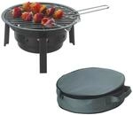 HOOZ Camping portabler Holzkohlegrill, Koffergrill Klappgrill ideal f&uuml;r...