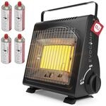 EVOCAMP Tragbare Gasheizung, Camping Heizung 1,7 kW, multifunktionale...