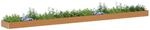 vidaXL Hochbeet Hellbraun 970 x 100 x 36 cm Verzinkter Stahl, Garten- und