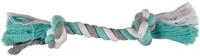 Flamingo HS Baumwolle Jim SPIELTAU 2 Knoten Minze/Weiss/GRAU L 35CM