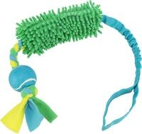 TRIXIE Bungee Tugger mit Tennisball, Pl&uuml;sch - Diverse 85 cm