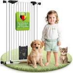 BOMI Tierschutzgitter Mira | T&uuml;rschutzgitter mit Katzenklappe | Ideales