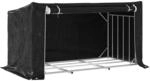 vidaXL Brennholzregal mit Regenschutz 200,5x100,5x110,5 cm, Kaminholzregal,