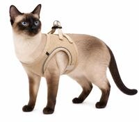 katzengeschirr - Step&Go Berta beige M - 29-33 cm / 42-46 cm - Nylon mit