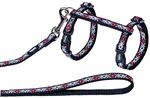 Nobby 53053-05 Katzengarnitur Rhombus schwarz