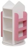 Home Deluxe - Kinderregal Juna - ca. 60 x 60 x 105,3 cm, Farbe: Wei&szlig;/Pink,...