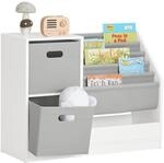 SoBuy KMB76-W B&uuml;cherregal Kinder Kinderregal mit Boxen Aufbewahrungsregal...