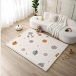 Wolkenweiche Spielmatte Baby 200x150x2,5cm, Planeten &ndash; Teppich f&uuml;r...