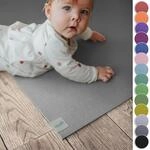 Sanosoft&reg; Krabbelmatte Made in Germany & &Ouml;ko-Tex - 60cm X 160cm Hellgrau