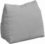 vidaXL R&uuml;ckenkissen Wolkengrau 60 x 20 x 50 cm Stoff, Wohnzimmerkissen,...