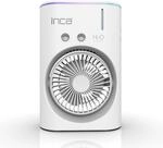 İnca Tischventilator mit Wasserk&uuml;hlung & Spr&uuml;hnebel IMF-10B USB Akku Ventilator