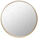 Atmosphera - Letizia Runder Wandspiegel 68 cm - Rahmen in Holzoptik,...