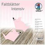 Ursus 3145129 - Faltbl&auml;tter Uni intensiv, altrosa, ca. 20 x 20 cm, 65 g/qm, 100