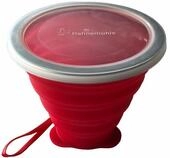 Hahnem&uuml;hle Malbecher, faltbar, mit Deckel, Silikon, 270 ml