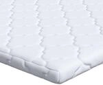 vidaXL Kokosnuss Topper Wei&szlig; 90 x 200 cm Jacquard-Stoff, Schlafkomfort,...