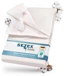 SETEX &ndash; Molton Matratzenschoner 90x190 naturfarben &ndash; Matratzenauflage f&uuml;r