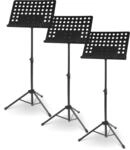3er Set McGrey 11940 Orchesterpult Lochblech St&auml;nder (Deluxe Notenst&auml;nder mit