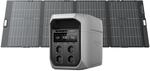 ECOFLOW DELTA 3 Max Plus tragbare Powerstation 2 048 Wh mit 400W Bifazialem