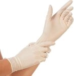 FRANZ MENSCH 100 St&uuml;ck Hygostar Latexhandschuhe Sense | puderfrei, Packung,...