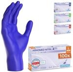 100x ARNOMED Einweghandschuhe L, Nitrilhandschuhe Akzeleratorfrei,...