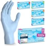 ARNOMED Einweghandschuhe Hellblau 100 St&uuml;ck/Box, Einmalhandschuhe XS,