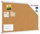 ALLboards Pinnwand mit Aluminiumrahmen 90x60cm, Korktafel Korkwand Pinnwand Kork