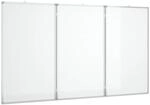 vidaXL Magnetisches Whiteboard, Memoboard mit Haken Metallr&uuml;ckwand,...