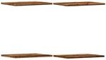 vidaXL Regalb&ouml;den 4 STK. Altholz-Optik 40x30x1,5 cm Holzwerkstoff, B&uuml;cherregal