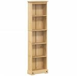 vidaXL B&uuml;cherregal, Standregal mit Stauraum, Wandregal Regal f&uuml;r Dekorationen