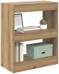 vidaXL B&uuml;cherregal Artisan-Eiche 60 x 30 x 72 cm Holzwerkstoff, Moderner