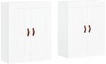 vidaXL Wandschrank 2 STK., H&auml;ngeschrank mit viel Stauraum, Sideboard f&uuml;r