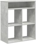 vidaXL B&uuml;cherregal Betongrau 66x31x80 cm Holzwerkstoff, Lagerschrank,...