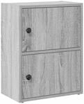 vidaXL B&uuml;cherregal Grau Sonoma 40x24x52 cm Holzwerkstoff, B&uuml;cherschrank,