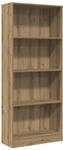 vidaXL B&uuml;cherregal, B&uuml;cherschrank Regal mit Stauraum, Standregal f&uuml;r...