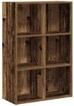 vidaXL B&uuml;cherregal/Sideboard Altholz-Optik 66x30x98 cm Holzwerkstoff,