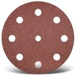 MENZER Red Klett-Schleifscheiben, 125 mm, 9-Loch, f. Exzenterschleifer,...