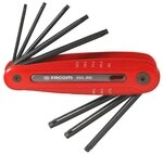 FACOM Satz Torx-Stiftschl&uuml;ssel, 8 teilig,im Klapphalter,, 1 St&uuml;ck, 89A.JM8