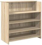 vidaXL Empfangstresen Sonoma-Eiche 100 x 50 x 103,5 cm Holzwerkstoff