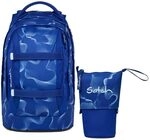 Satch Pack Schulrucksack Set 2tlg. inkl. Pencil Slider (Vibrant Blue)